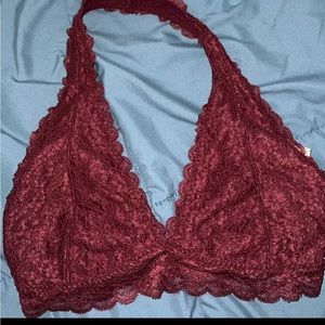Gilly Hicks Burgandy Lace Bralette